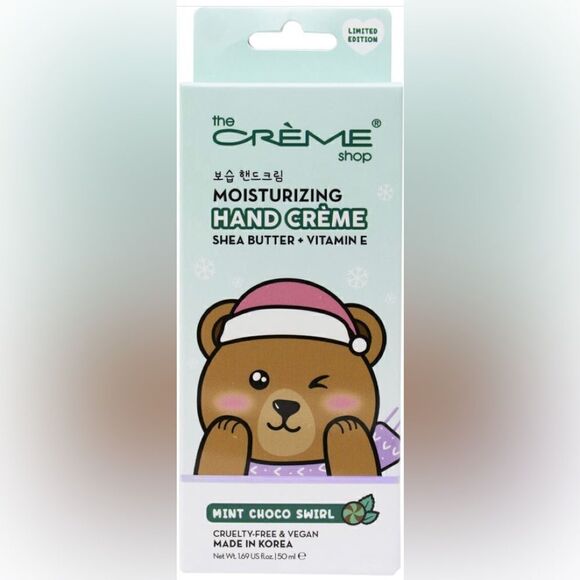 The Creme Shop Moisturizing Hand Creme Mint Chico Swirl 1.69 oz - Picture 1 of 3